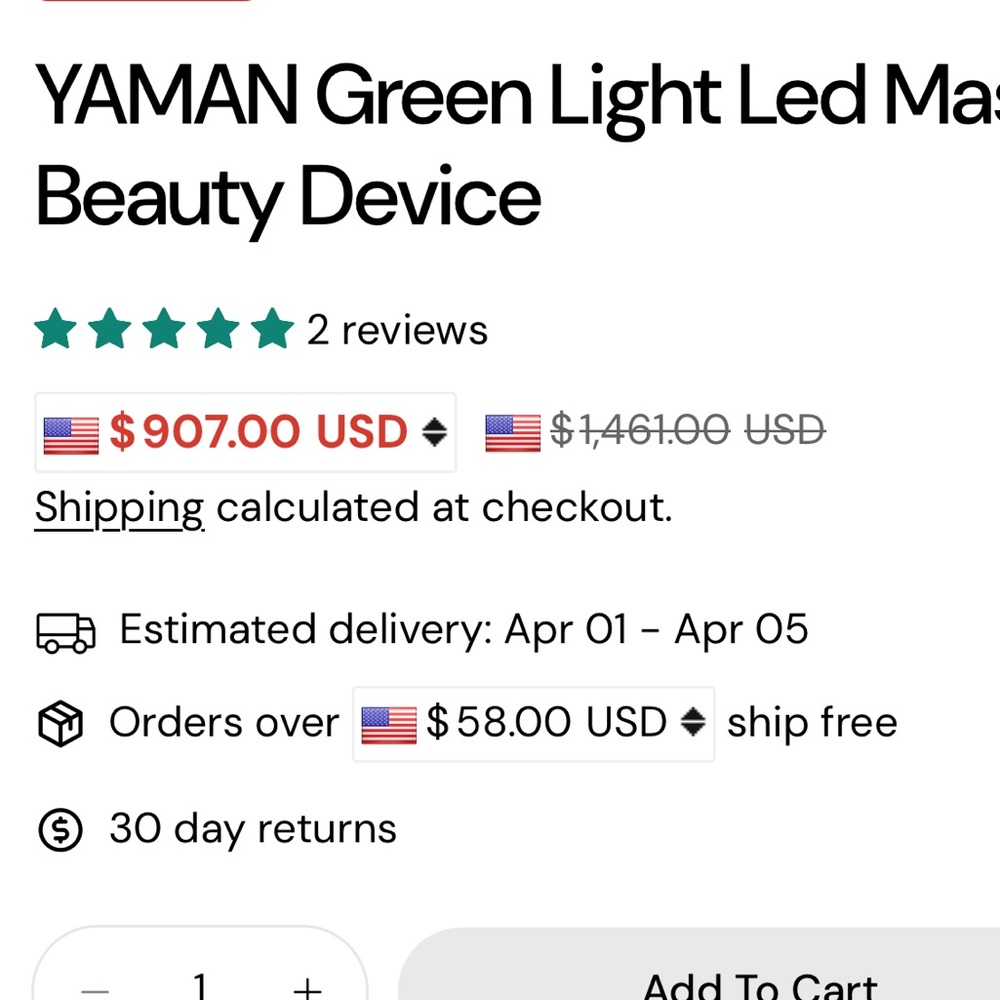 YA-MAN LED  Face & neck  Mask - Picture 5 of 8